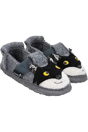 Nanga Racoon Open Back Slippers, Grey (Mittelgrau 65), 8.5 UK Child