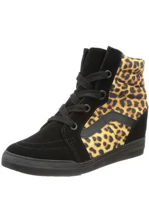 Vans Unisex - Adult U SK8-HI Wedge (Leopard) Black Trainers Black Schwarz ((Leopard) Black) Size: 42