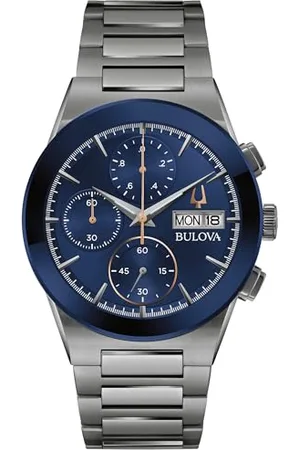 BULOVA Men Chronograph Quartz Watch with Stainless Steel Strap 98C143