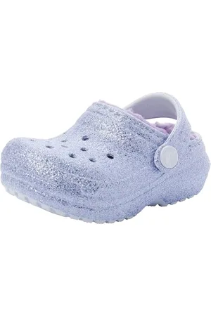 Crocs Unisex Kids Classic Lined Glitter T Clog, , 7 UK