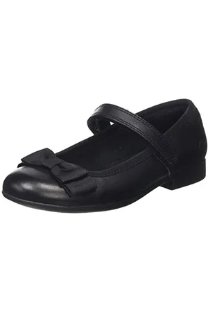 Clarks Girls Scala Tap K Ballet Flats , Black , 2 UK (34 EU)