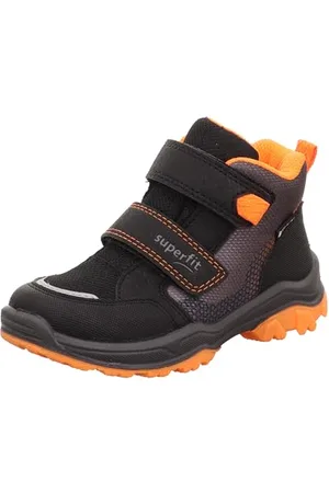 Superfit Boys Jupiter Leicht gefütterte Gore-Tex Sneaker, Schwarz/Orange 0000