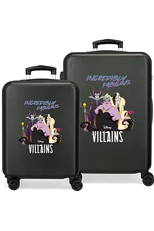 Disney Villains Maleficent Cabin Case, Black, 38 x 55 x 20 cm, Rigid ABS Side Combination Lock, 35L, 2 kg, 4 Double Wheels, Hand Luggage, , Standard Size, Set Suitcase