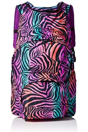 Morikukko Unisex-Adult Hooded Backpack Kool Zebra Backpack