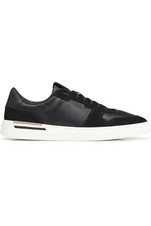 HUGO BOSS Mens Clint Tenn Cupsole Trainers in Suede and Leather Size