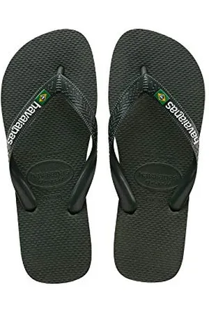 Havaianas Unisex Brasil Logo Flip Flops, , 1/2 UK