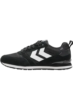 Hummel Unisex Monaco 86 Sneaker, Black/White, 3.5 UK