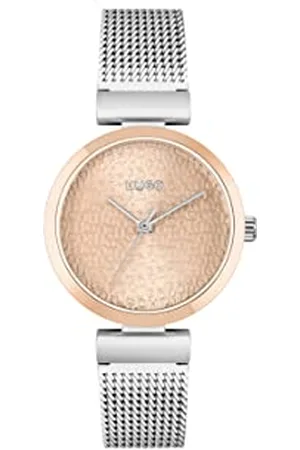 HUGO BOSS Analogue Quartz Watch for Women with Silver Stainless Steel mesh Bracelet - 1540127