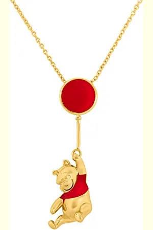 Disney Winnie The Pooh Red and Gold Coloured Floating Balloon Necklace CF01179YL-Q