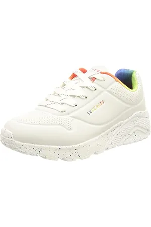 Skechers Girls Uno Lite Rainbow Speckle Sneaker, , 13 UK Child