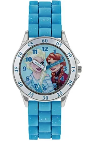 Disney Frozen Girls Analogue Classic Quartz Watch with Rubber Strap FZN9012