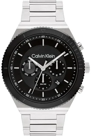 Calvin Klein Analogue Multifunction Quartz Watch for Men with Silver Stainless Steel Bracelet - 25200301