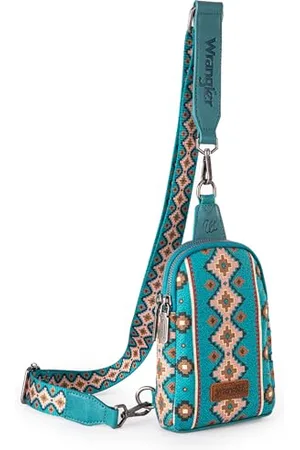 Wrangler Aztec Sling Bag Southwest Crossbody Bags Trendy Chest Bag