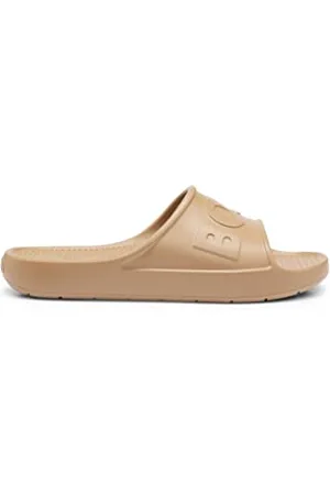 HUGO BOSS Mens Darian Slid PVC slides with tonal logo details Size 12