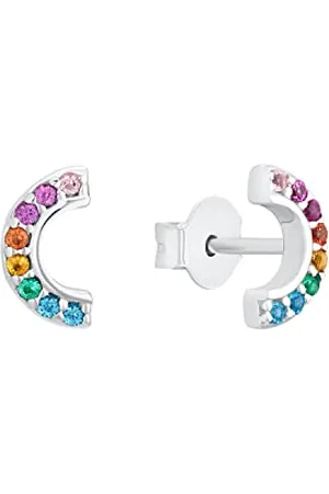 QS by s.Oliver Stud earrings 925 Sterling silver girls
