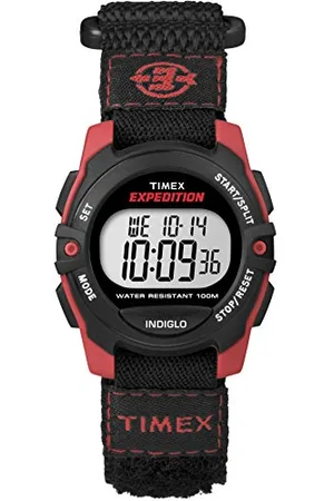 Timex Unisex Expedition Mid-Size Digital CAT Fast Wrap Velcro Watch T49956