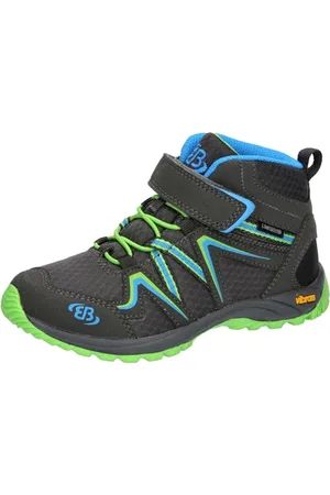 BRUTTING Rockwall Trekking Boots, Grey Blue Lemon, 12 UK Child