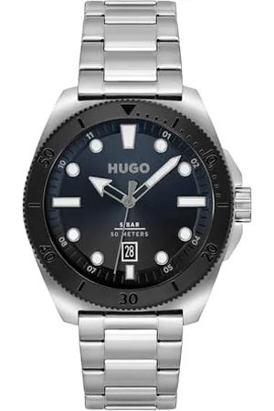 HUGO BOSS Analogue Quartz Watch for Men with Silver Stainless Steel Bracelet - 1530305