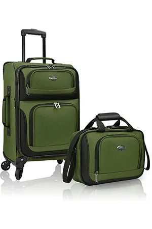 U.S. Traveler Rio Lightweight Carry-on Suitcase 20" Softside Expandable Design, Durable, Business and Travel, , 4 Wheel, Rio Lightweight Carry-on Suitcase 20" Softside Expandable Design, Durable