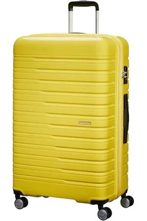 American Tourister Flashline Pop - Spinner L, Erweiterbar Koffer, 78 cm, 100/109 L, Gelb (Lemon Yellow)