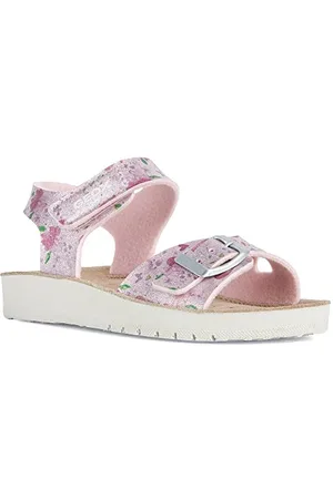 Geox J Sandal Costarei Gi J15EAB0, White (Pink), 7.5 UK Child