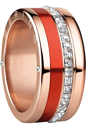 Bering Exchangeable Ring Set for Women in Silver and Gold with the Distinctive Twist and Change System, Symphony Set E