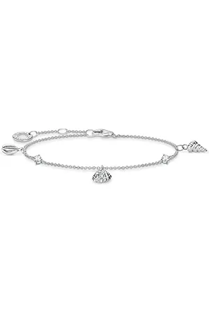 Thomas Sabo A2060-051-14 Bracelet with Seashells and White Stones in 925 Sterling Silver