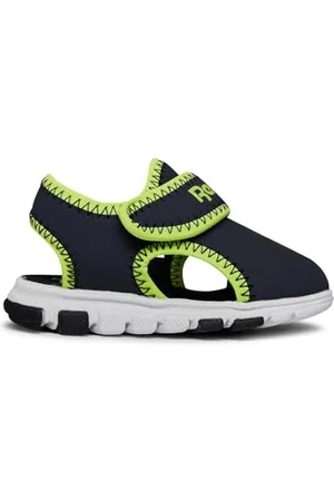 Reebok Baby Boys WAVE GLIDER III Sandals, Vector Navy/Acid Yellow/Ftwr White, 6.5 UK Child