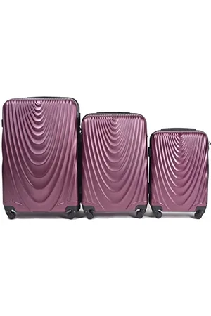 W WINGS Wings Travel Bag - Lightweight Suitcase with Wheels and Telescopic Handle, , Set of 3, , 3 Set, Case