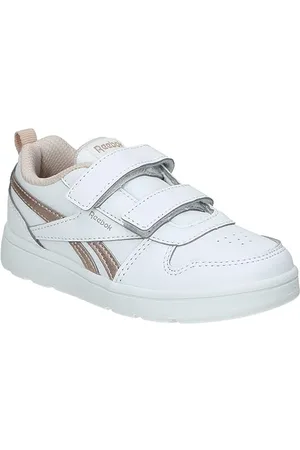 Reebok Baby Girls Royal Prime 2.0 ALT Sneaker, White/Gold Met./Sedona Rose F23-R, 4 UK Child