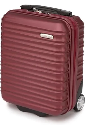 Wittchen Travel Suitcase Carry-On Cabin Luggage Hardshell Made of ABS with 4 Spinner Wheels Combination Lock Telescopic Handle Groove Line Size Small Suitcase