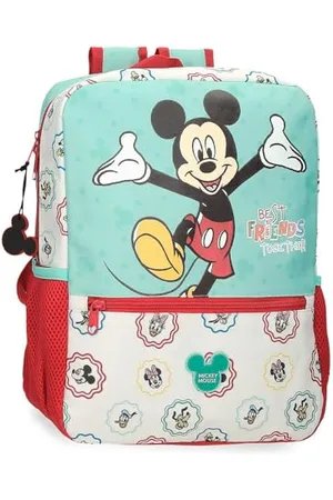 Disney Joumma Bags, Mickey Best Friends Together, School Backpack, Nursery Backpack, Made of Polyester, with Top Handle, Widths and Adjustable Shoulder Straps, Multiple Pockets, , Hiking