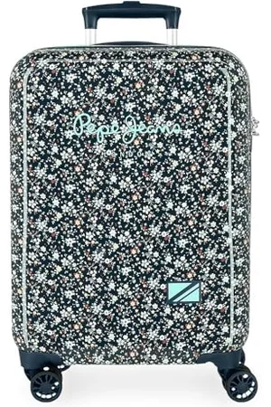 Pepe Jeans Alenka School Backpack, , Adjustable Shoulder Straps for Comfortable Carry, Various Compartments, Joumma Bags, , 55x38x20 cms, Denim Suitcase