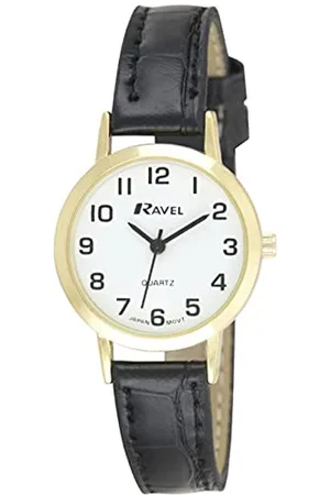 Ravel Womens Traditional Watch with Clear Numeral Dial