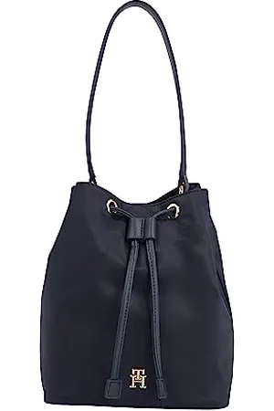 Tommy Hilfiger Women Hobo Bag Poppy Bucket Small, Multicolor (Space Blue), One Size
