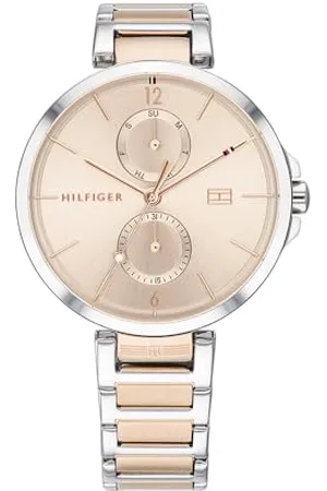 Tommy Hilfiger Analogue Multifunction Quartz Watch for Women with Two-Tone Stainless Steel Bracelet - 1782127
