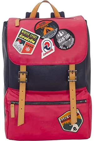 Invicta Backpack, JOLLY BEAR PATCH Knapsack, Casual Daypack, For Office, Day Trips & Commuting, For School, Sport, Free Time, 14