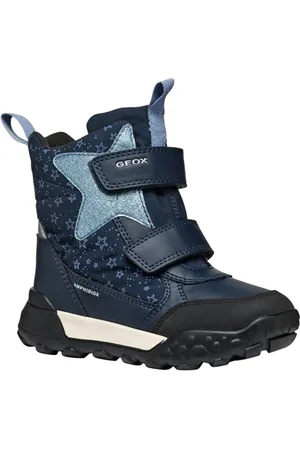 Geox J TREKKYUP Girl B AB Snow Boot, Navy/LT AVIO, 10 UK Child