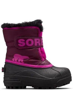 sorel Unisex Kids Commander Snow Boot, Purple Dahlia Groovy Pink, 9 UK