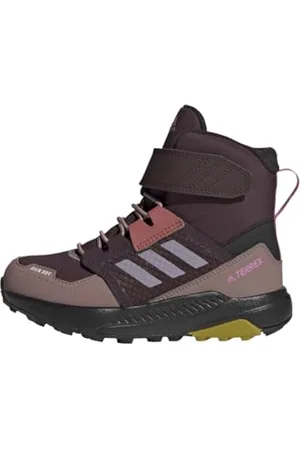 adidas Terrex Trailmaker High Cold.RDY Hiking Shoes Mountain Boots, Shadow Maroon/Purple/Lilac, 4.5 UK