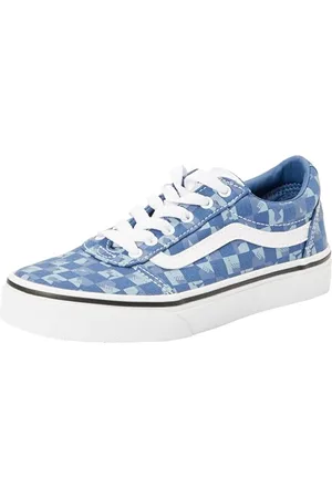 Vans Ward Sneaker, Mosaic Blue/White, 5 UK Child