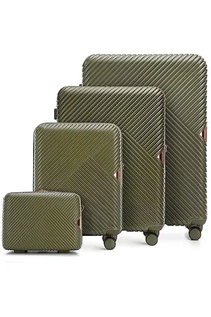 Wittchen Travel Suitcase Carry-On Cabin Luggage Hardshell Made of Polycarbonate with 4 Spinner Wheels Combination Lock Telescopic Handle GL Style Line Set of 4 suitcases