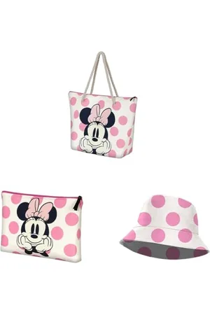 Disney Minnie Mouse Dots - Beach Bag + Toiletry Bag + Bucket Hat