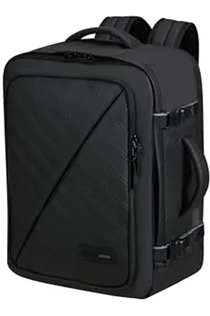 American Tourister American tourist Take2cabin - Easyjet Cabin Bag 36 x 20 x 45 cm, 38 l, 0.80 kg, hand luggage, Airplane Backpack M UnderSeater, Black Edition (Black Edition)