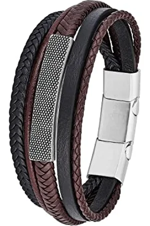 QS by s.Oliver Bracelet stainless steel leather men