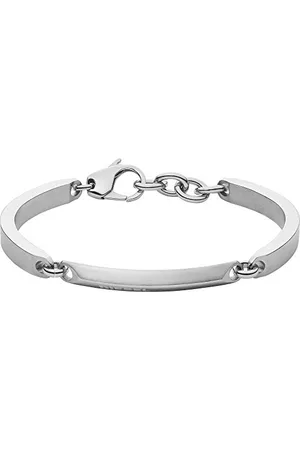 Diesel Bracelet for Men Steel, 18 cm - 19.5 cm Silver/Steel Stainless Steel Bracelet, DX1172040