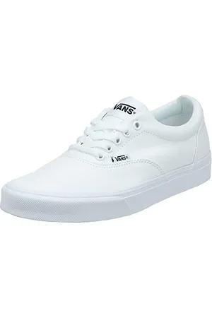 Vans Mens Size 13, Doheny Sneaker Triple White Canvas Lace Up Shoes, Low Top Men