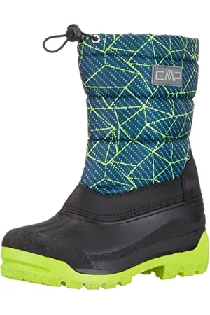 CMP Kids SNEEWY Snowboots Walking Shoe, Deep Lake-Acid, 12.5 UK Child
