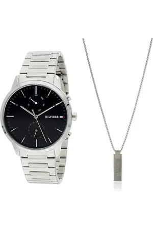 Tommy Hilfiger Analogue Multifunction Quartz Watch for Men with Silver Stainless Steel Bracelet - 1710407 Jewelry Men