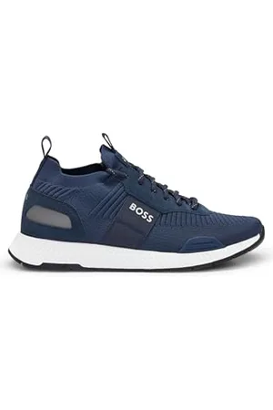 HUGO BOSS Male Titanium_Runn_knst_N Sneaker Blue 7 UK